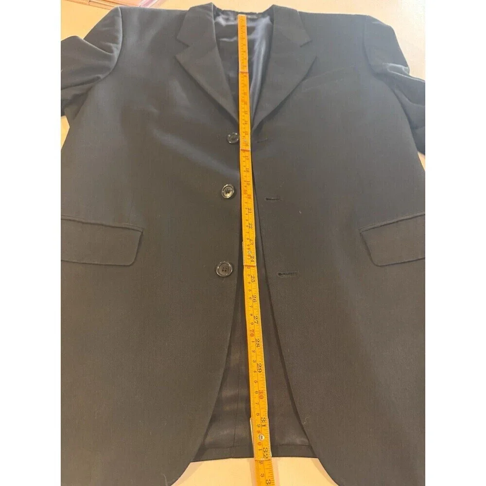 Philippe Laurent  Mens Suit Jacket Coat Set Pants  Black Size 42L